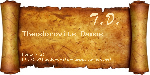 Theodorovits Damos névjegykártya